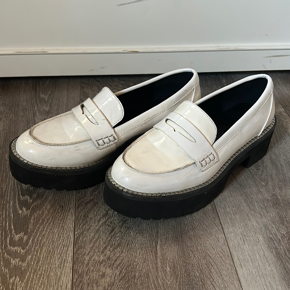 Platform Loafers White